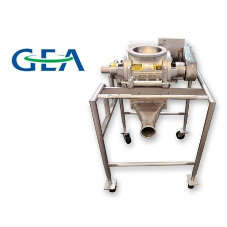 9" GEA #DT-500-DEM, Stainless Steel sanitary rotary airlock valve, 1 HP - Image 1