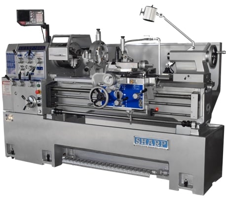 18" x 86.6" Sharp #1880L, precision lathe, 10.2" swing over cross slide, inch/metric threads, 3-jaw 10" - Image 1