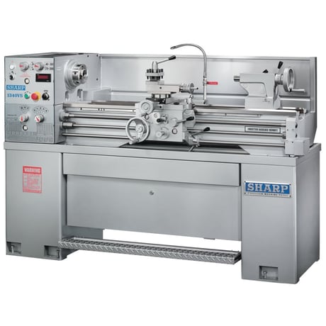 13" x 40" Sharp #1340VS, precision lathe, 7.6" swing over cross slide, inch/metric threads, 3-jaw 8" chuck, 3 - Image 1