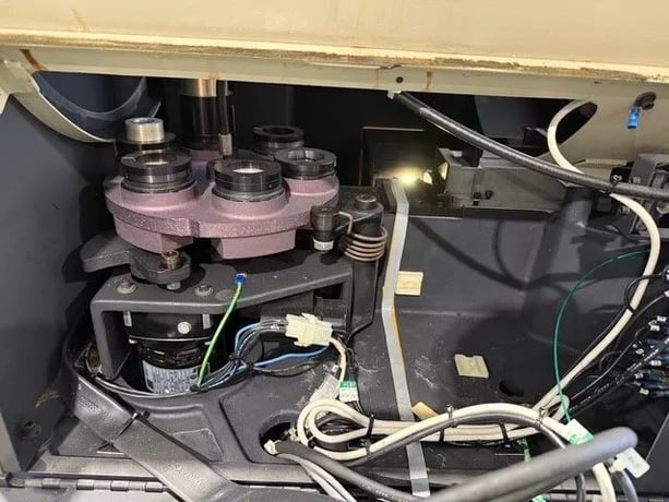 14" OGP #OQ-14A, optical comparator, (6) lens, 5-1/2" x 11-1/2" table, power joystick Control, 1992 - Image 10