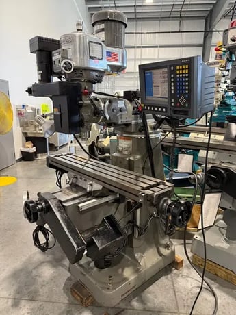 Bridgeport #Series-I, vertical mill, 9" x48" tbl., 2 HP, 31" X, 12" Y, 16" Z, 60-4200 RPM, R8, Acu-Rite - Image 4