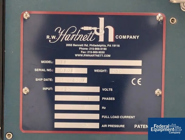 RW Hartnett #TIM, Tablet & capsule printer, Siemens PLC, 120 V., 2007 - Image 2