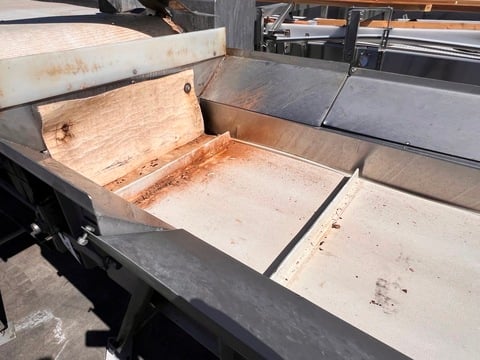 24" wide x 15.1' long, Sound Ocean Metal Fabricators, belt conveyor, product elevator, cleated belt - Image 3