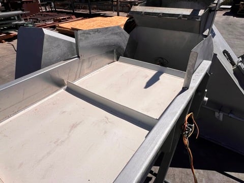 24" wide x 15.1' long, Sound Ocean Metal Fabricators, belt conveyor, product elevator, cleated belt - Image 4