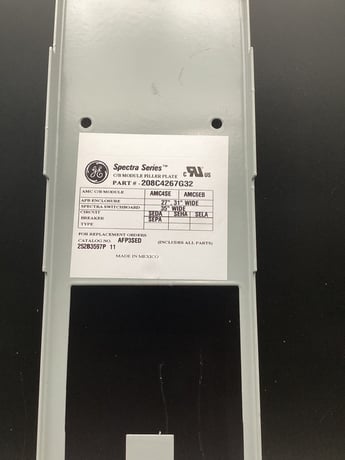 GENERAL ELECTRIC 208C2467G32 C/B Module Filler Plate USED - Image 3