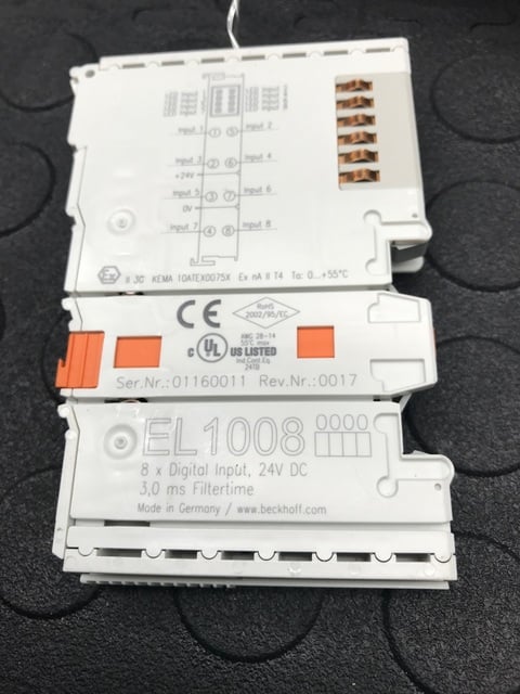 BECKHOFF EL1008 EtherCAT Digital Input Terminal 8-Channel 24VDC USED - Image 3