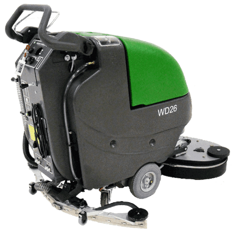 Bulldog #WD26, battery powered, walk-behind floor scrubber, 26" path, disk brushes, new - Image 2