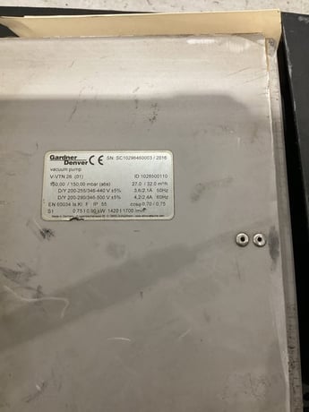 Gardner denver v-vtn 26 rotary vane vacuum pump used - Image 2
