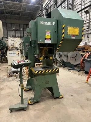 55 Ton, Rousselle #G1-55, gap frame press, 3" stroke, 13" Shut Height, air clutch - Image 1