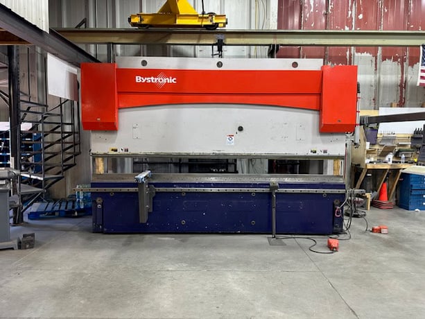 220 Ton, Bystronic #PR-200, CNC Hydraulic Press Brake, 13' overall, 161.4" work, 8.5" stroke, 29 HP, 480 V. - Image 6