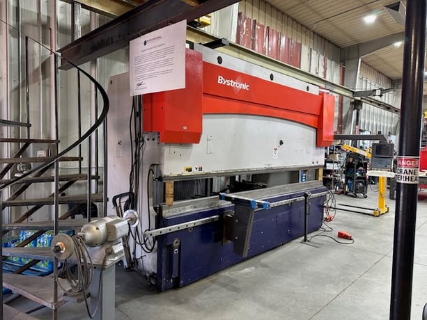 220 Ton, Bystronic #PR-200, CNC Hydraulic Press Brake, 13' overall, 161.4" work, 8.5" stroke, 29 HP, 480 V. - Image 7