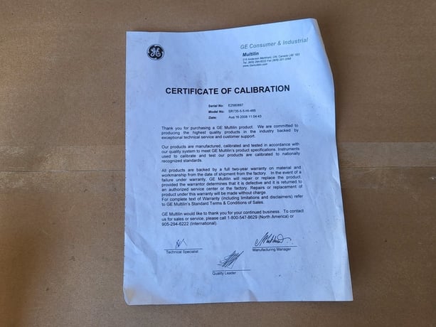 General Electric #SR735-5-5-HI-485, 750 feeder management relay, new surplus - Image 5
