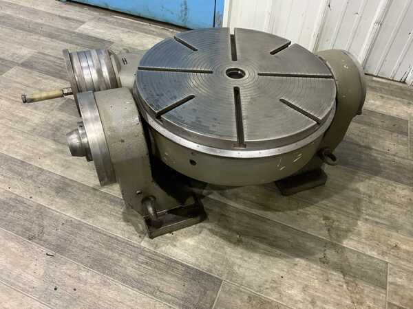 19-1/2" Hoffman #GRS/M-500, tilting rotary table, manual rotation & tilt - Image 9
