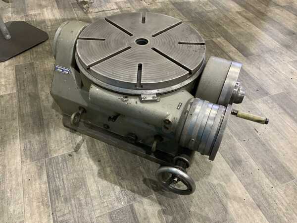 19-1/2" Hoffman #GRS/M-500, tilting rotary table, manual rotation & tilt - Image 10