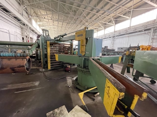 10000 lb. Pro-Eco, banding line, 72" outside dimension, turnstile, downlayer, banding, stacker, conveyors - Image 2