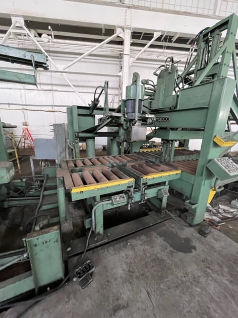 10000 lb. Pro-Eco, banding line, 72" outside dimension, turnstile, downlayer, banding, stacker, conveyors - Image 5