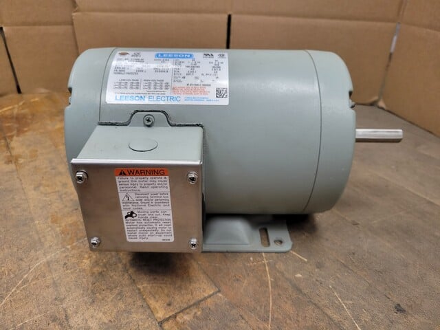 1 HP 1140 RPM Leeson 117406, Electric Motor, 3PH, 208-230 Volts - Image 4
