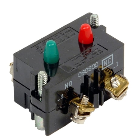 Eaton 10250T1 Pushbutton Switch Contact Block, 10250T Series, Standard, 1NO 1NC - Image 1