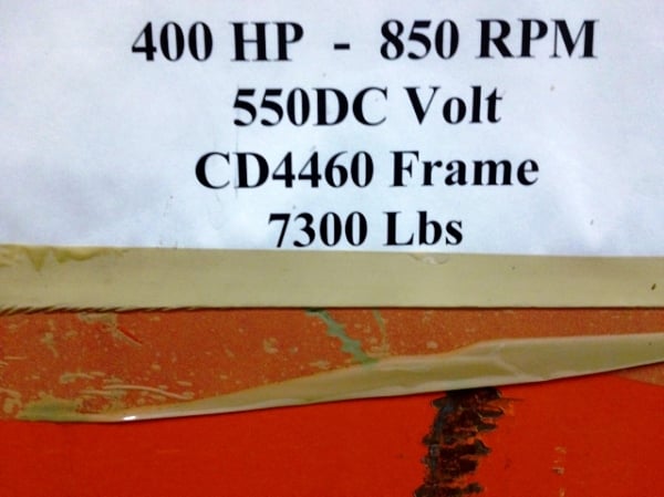 500 HP 1773 RPM Westinghouse, Frame 5810S, HSDP, rebuilt, 4160 Volts - Image 5