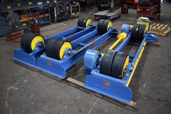 40 Ton, Webb #R1000, tank turning rolls, 80000 lb., PWR20 driver, IDL20 idler, 6"-20' diameter range, hand - Image 2