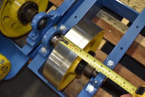 5 Ton, Webb #S-122, steel wheel turning rolls, 10000 lb., used driver / new idler, 6"-72" diameter - Image 4