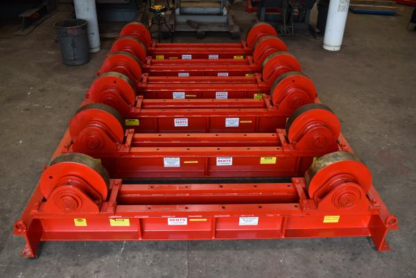 200 Ton, WeldWire #WWSI-200, turning rolls, 200000 lb., idler rolls only, 5" x 20" steel wheels - Image 1