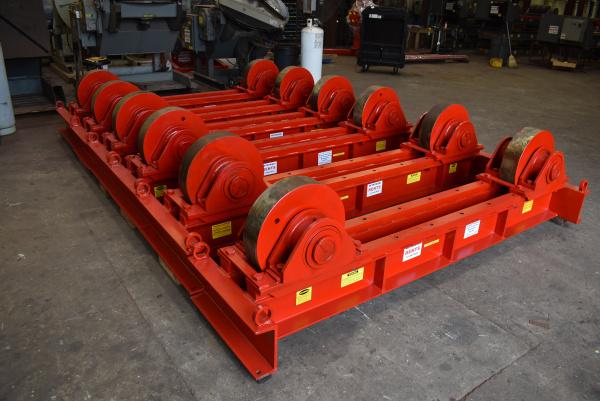200 Ton, WeldWire #WWSI-200, turning rolls, 200000 lb., idler rolls only, 5" x 20" steel wheels - Image 6