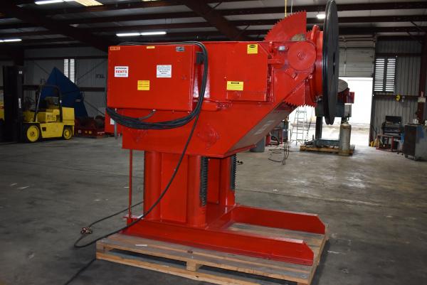 6000 lb. Aronson #GE60, geared elevation welding positioners, 48" table w/ t-slots, 9" thru hole, variable - Image 4