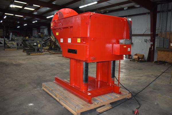 6000 lb. Aronson #GE60, geared elevation welding positioners, 48" table w/ t-slots, 9" thru hole, variable - Image 6