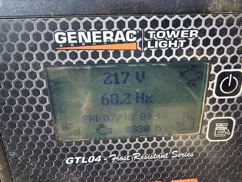 Generac #Hypercube-LED, 3 KW light tower, 5.1 HP @ 1800 RPM, Kubota Z482 diesel engine - Image 5