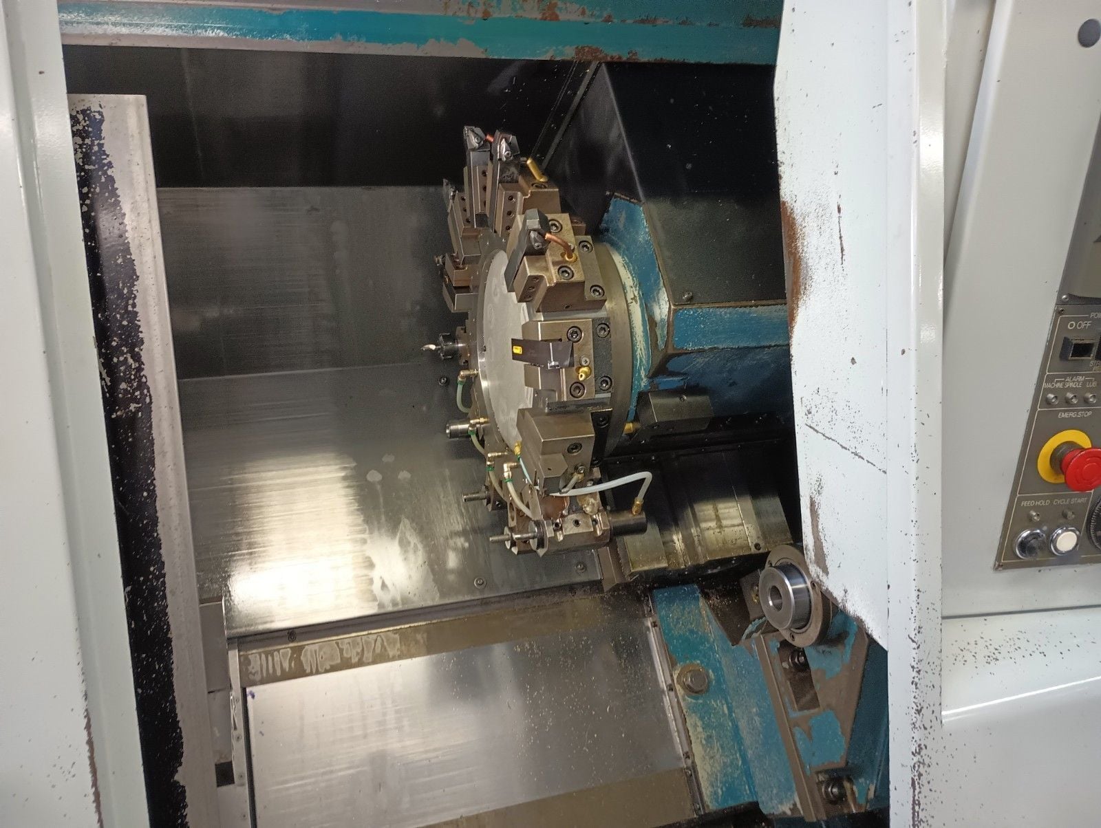 Nakamura Tome #SC-250, CNC lathe, 8" chuck, 2" bar, 11.81" dia., 27.13" length, 5k RPM, Fanuc 21iT, tailstock - Image 5