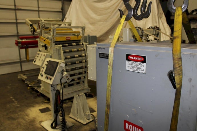 7500 lb. DuroWelder, 38" mandrel, 72" OD, 16"-20'ID, 3 keepers, hold down arm, 7-roll straightener - Image 5