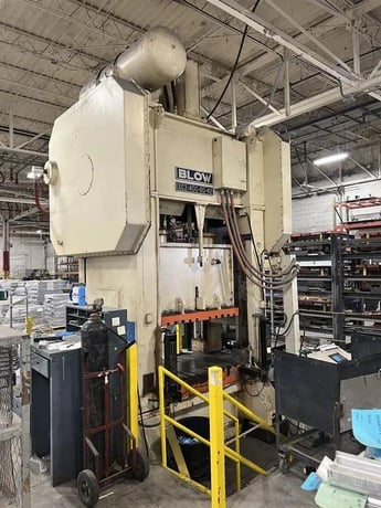 400 Ton, Blow #SC2-400-60-42, straight side double crank, 14" stroke, 24" Shut Height, 14" adj., 60" x42" - Image 6