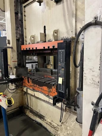 400 Ton, Blow #SC2-400-60-42, straight side double crank, 14" stroke, 24" Shut Height, 14" adj., 60" x42" - Image 8
