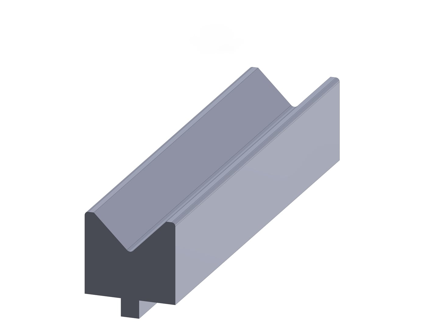 144" L, AGE #GD31, 84° forming die, 2.758" height, flame hardened, N American style, new - Image 2