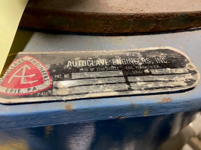 Autoclave Engineers, approx 7 gallon Stainless steel autoclave reactor, 2000 psi @ 650°F, 1981 - Image 3