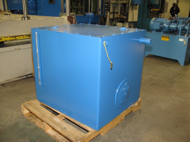 300 Ton, 56" x 44", down-act, 4-post, 66" daylight, 48" stroke, 36" work hght, 5" posts, 16" bore cyl, #2248 - Image 5
