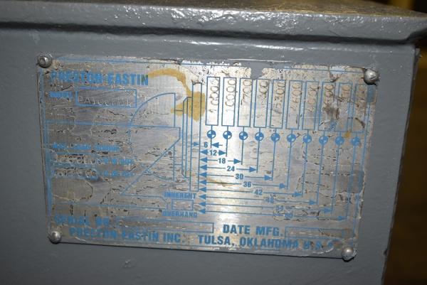 10000 lb. Preston #PA100-HD, welding positioners, 54" x 54" table w/ center thru hole, variable speed - Image 6