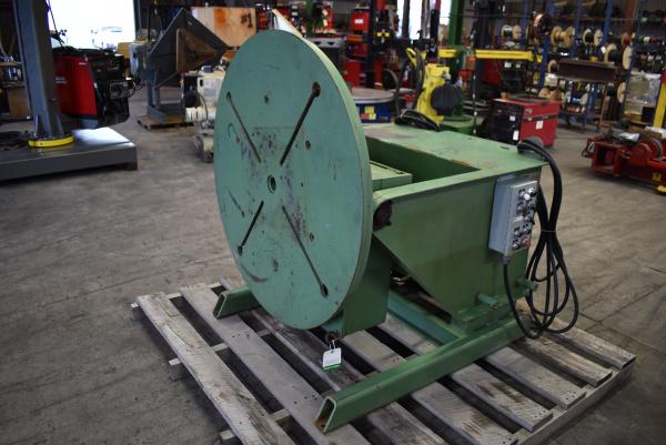 3000 lb. Pandjiris #30-12AB, welding positioners, 12" COG, 48" round table, variable speed rotation, powered - Image 2