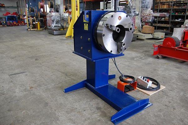 3000 lb. TrioFab #BD-3000, welding headstocks & tailstock positioners, 6" COG, 20" self centering 3-jaw lathe - Image 5