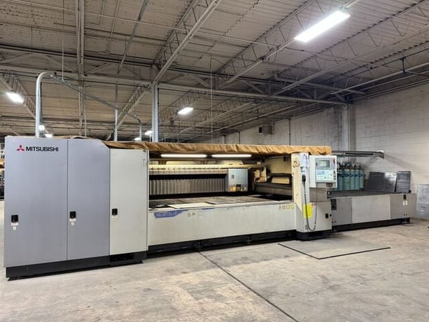 Mitsubishi #ML3015LVP, CNC laser, 3500 watt, precision rack & pinion, direct drive, 122.05"X, 61.02"Y - Image 1