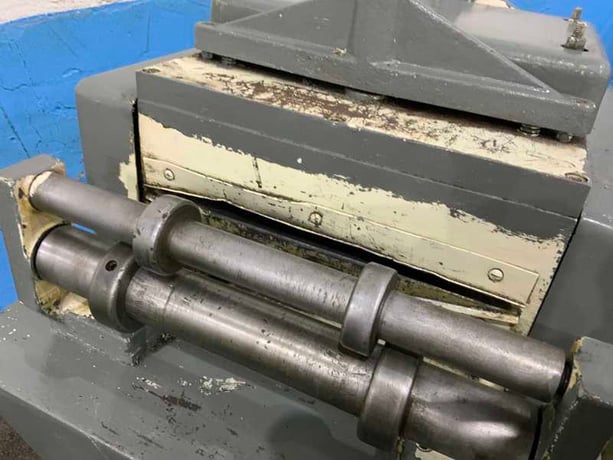12" x .125" Cooper Weymouth #SE-12B, feeder & straightener, 3 over 4 rolls, 2" roll diameter, L to R - Image 6