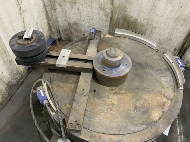 2" Pedrick #A7, heavy duty pipe bender, 36" table, 3" spindle diameter, 5 HP - Image 8