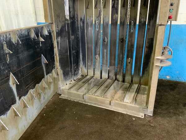 60" x 30" x 45" Piqua #30, vertical cardboard baler, 60" x 24" feed door opening, 10 HP - Image 8