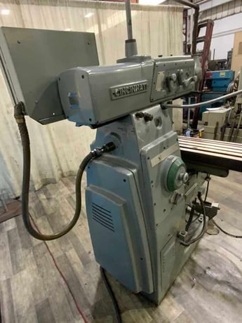 Cincinnati #205-12 Cinel 60, horizontal/vertical mill, 54-1/2" x 12" table, coolant, rapid traverse - Image 9