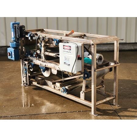 Bright Technologies #J1200, 12" dewatering wastewater belt filter press - Image 3
