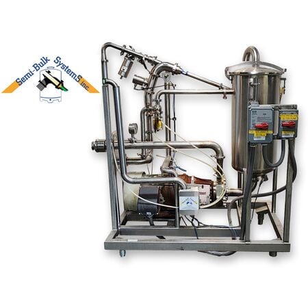 Vacucam #EJM-2000, inline ejector mixer skid, 25 HP Fristam FPX 1742 centrifugal, 3500 RPM, 75 GPM output - Image 1