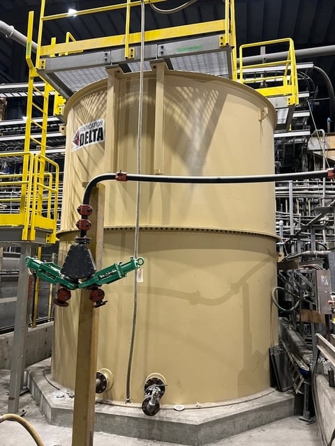 Delta Fabrication, multi purpose tank with ladder & catwalk, 2021 - Image 1