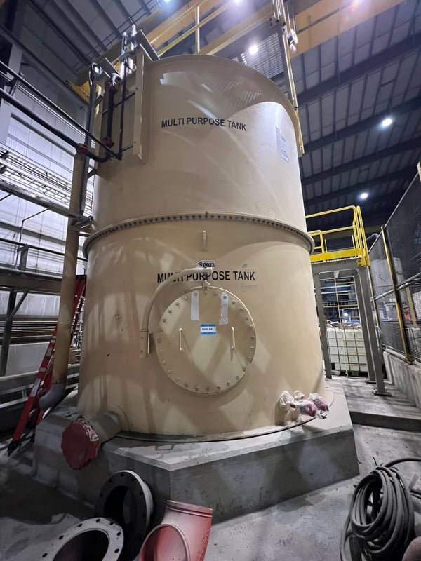 Delta Fabrication, multi purpose tank with ladder & catwalk, 2021 - Image 5