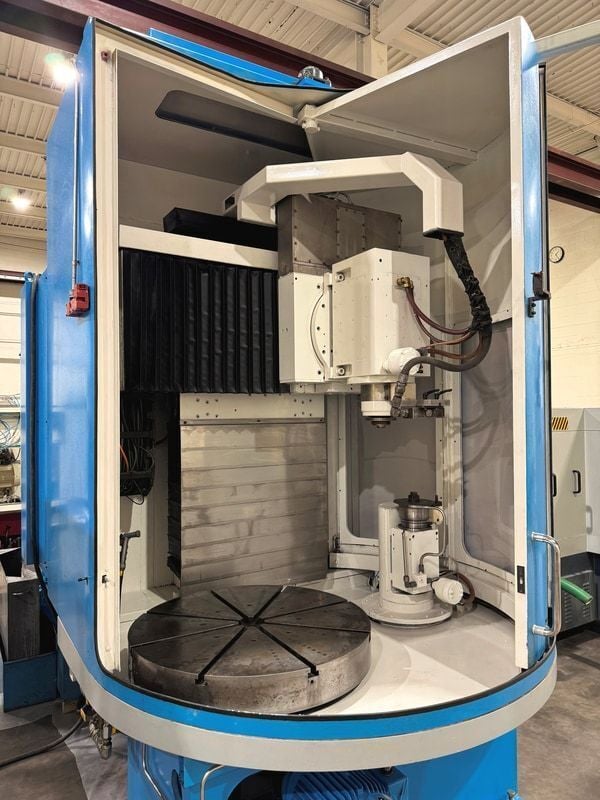 Campbell #750, Fanuc 160iM, 30" table, 30 HP, 7200 RPM, spindle swivel, rotary dress, 2008 - Image 4